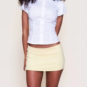 GUIZIO Micro Mini Stretch Skirt